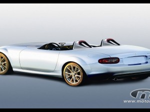 Mazda MX-5 Superlight Concept white light car